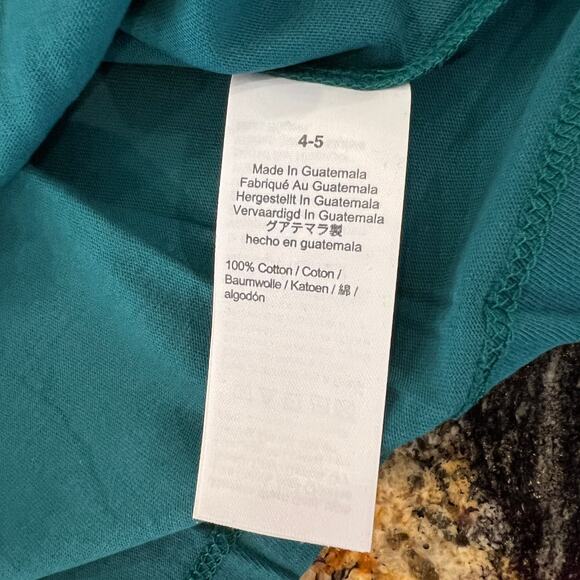 NWT J. Crew Boys' Aqua Green W/Motorcycle Graphic Long Sleeve Tee - Picture 9 of 10